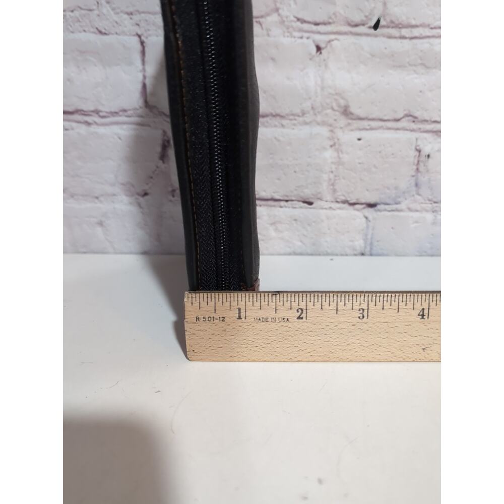 Scully VTG Leather Zip Around Travel Wallet Passport Cover Organizer Black Brown - Picture 14 of 14